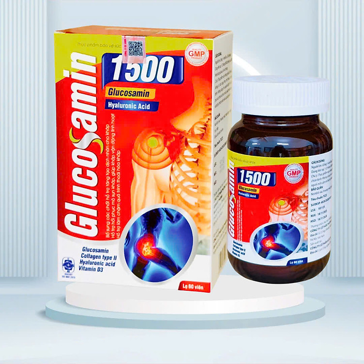 Glucosamin Extra 1500 - Bổ khớp, giảm đau nhức do viêm khớp và thoái hóa khớp, lọ 100 viên