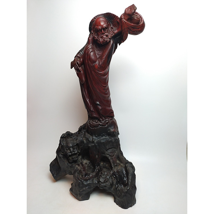 Tượng gỗ Đạt Ma Sư Tổ - Tượng Đạt Ma gỗ trắc đỏ - Đạt Ma Sư Tổ - Bồ Đề Đạt Ma