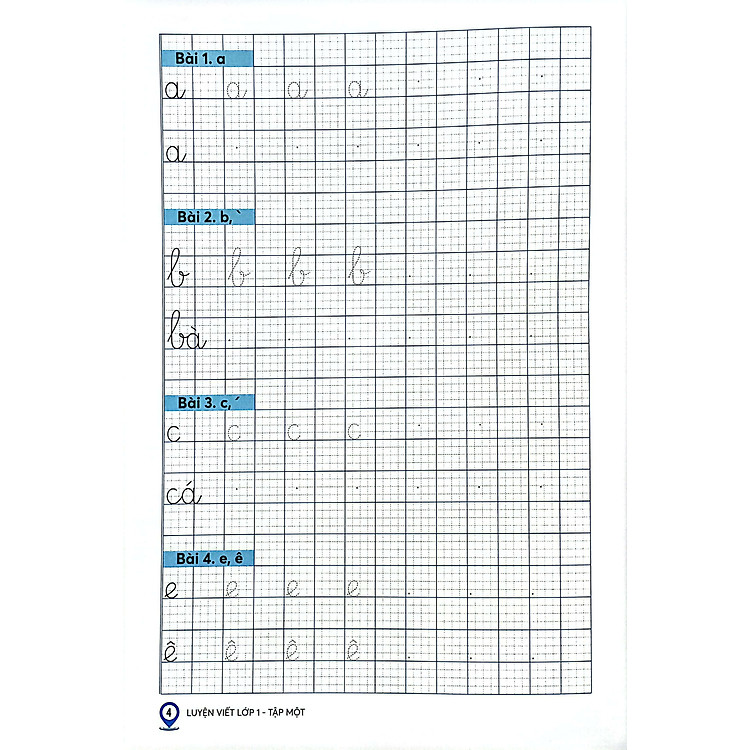Luyện Viết Lớp 1 - Tập 1 - Ảnh 2