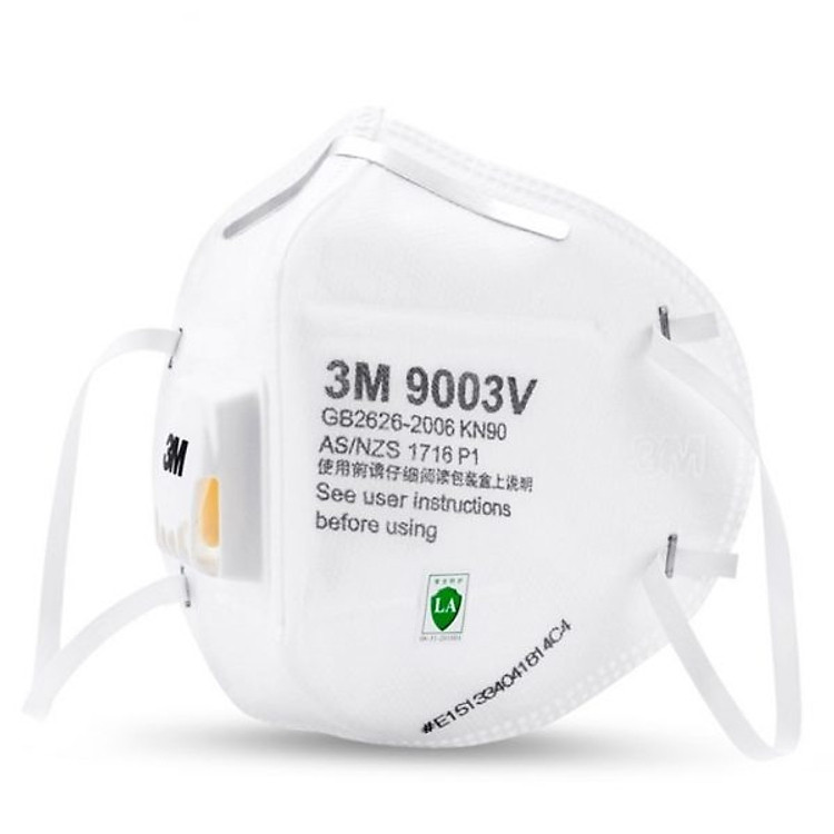 Khẩu trang 3M 9003V dành cho trẻ em hoặc người lớn có khuôn mặt nhỏ - chống bụi 2.5PM