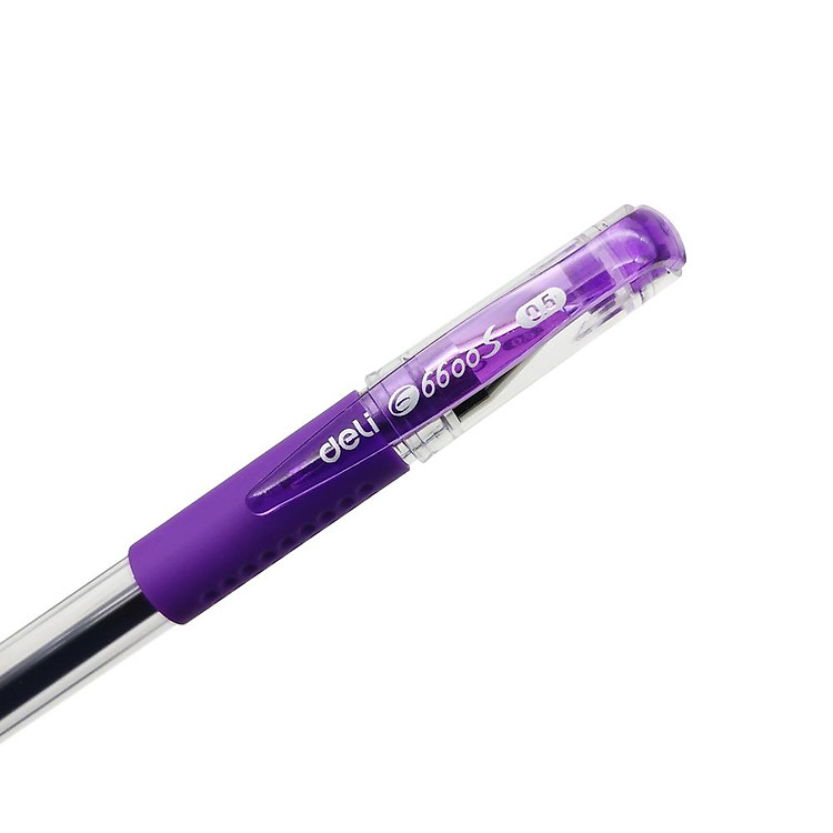 Bút Gel Deli C6600S-TI (0.5mm, Mực tím) - Ảnh 2