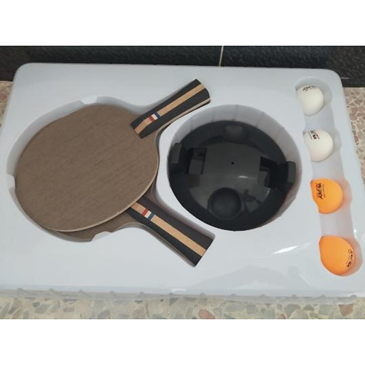 Bộ Vợt Bóng Bàn Phản Xạ Lắc Lư + 2 Vợt Bóng Bàn Gỗ + 4 Quả Bóng Bàn (Dành cho mọi lứa tuổi)