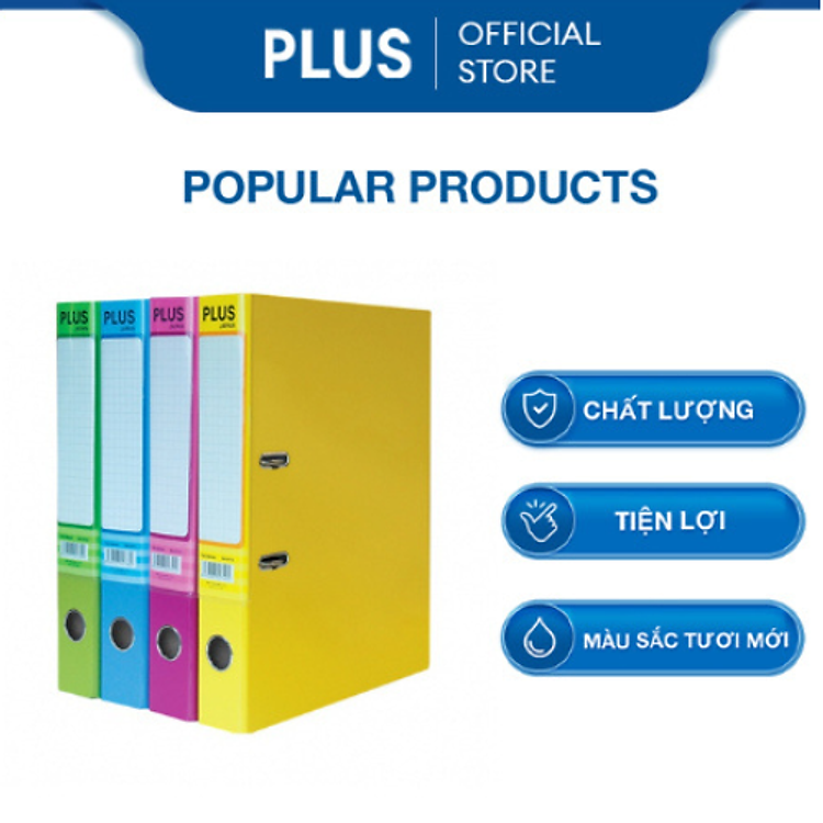 Bìa Còng F4 Happy Color Dày 5cm (Xanh Dương Nhạt)