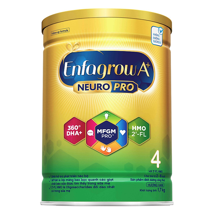 Sữa bột Enfagrow A+ NeuroPro 4 - 1.7kg Chính hãng Giá tốt