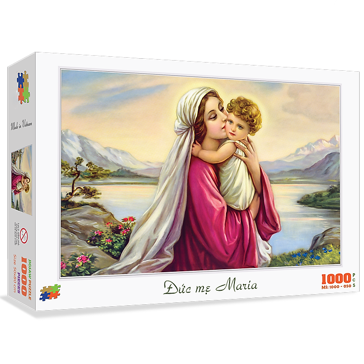 Mua Bộ tranh xếp hình 1000 mảnh Đức Mẹ Chính hãng Ưu đãi