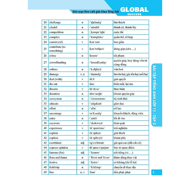 Global Success - Bài Tập Tiếng Anh Lớp 11 - Tập 2 (Có Đáp Án) - Ảnh 5