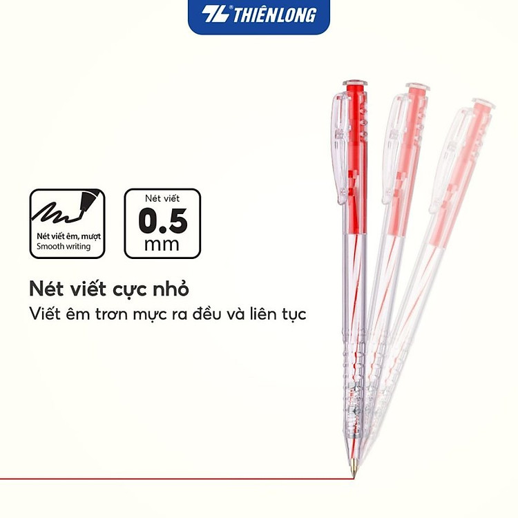 Bút Bi Đỏ TL-027 (20 cây) - Ảnh 2