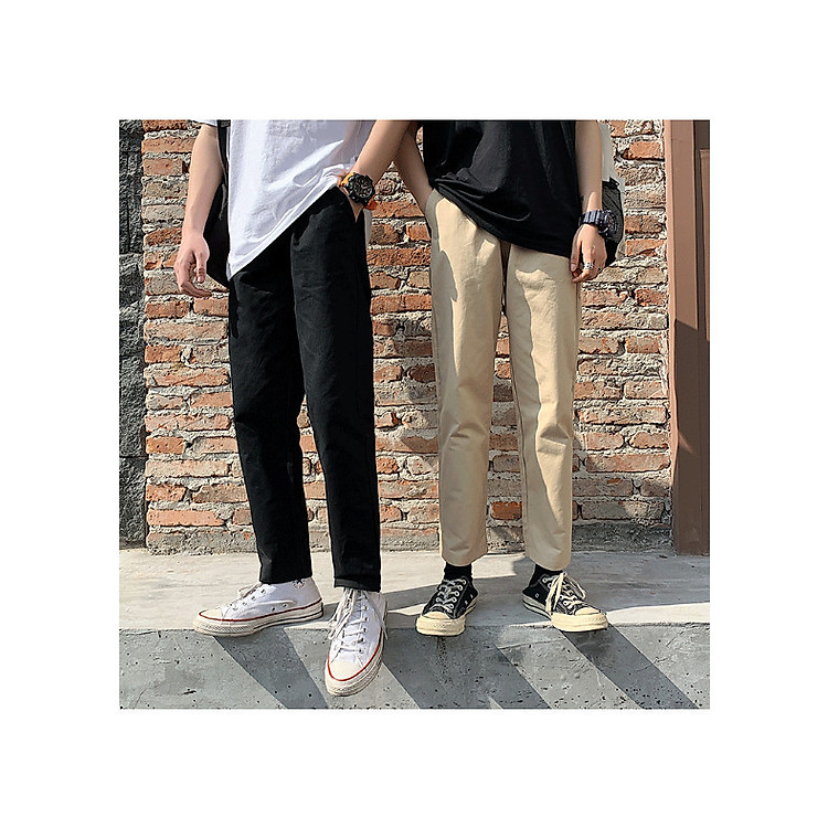 Quần kaki ống xuông nam nữ
