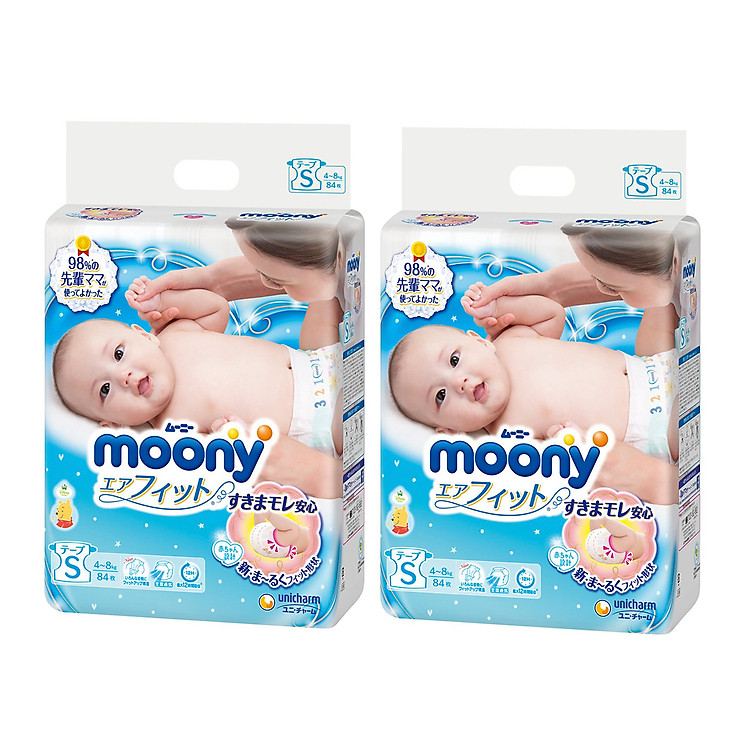 Combo 2 Gói Tã Dán Moony Nhật Chính hãng Tiết kiệm - Hình ảnh 2