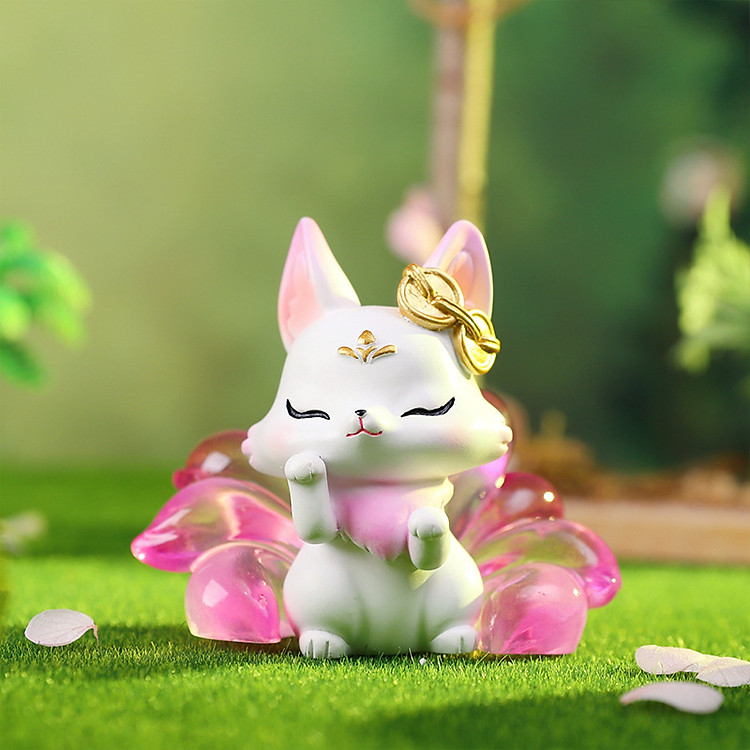 Mô Hình Cáo Nhỏ Hồ Ly Núi và Biển Trang Trí Quà Tặng