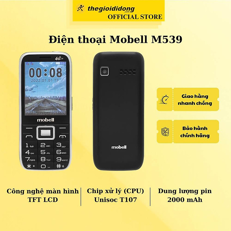 Điện thoại Mobell M539 - Hàng Chính Hãng