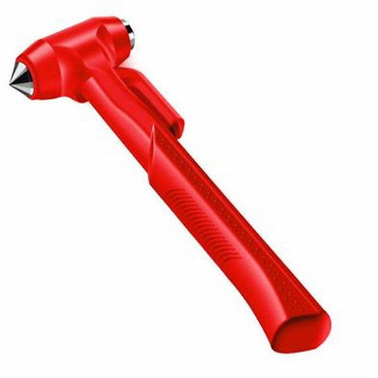 Búa đập kính thoát hiểm, kèm dao cắt dây an toàn mini loại dầy