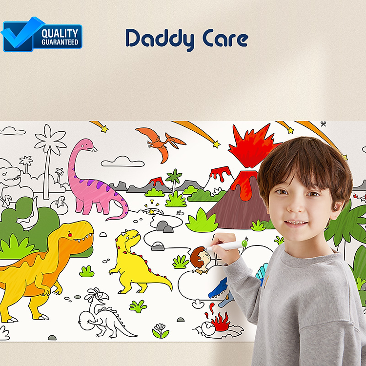 Tìm mua tại Avakids: Cuộn tranh tô màu dán tường cho bé - Ngập tràn khuyến mãi