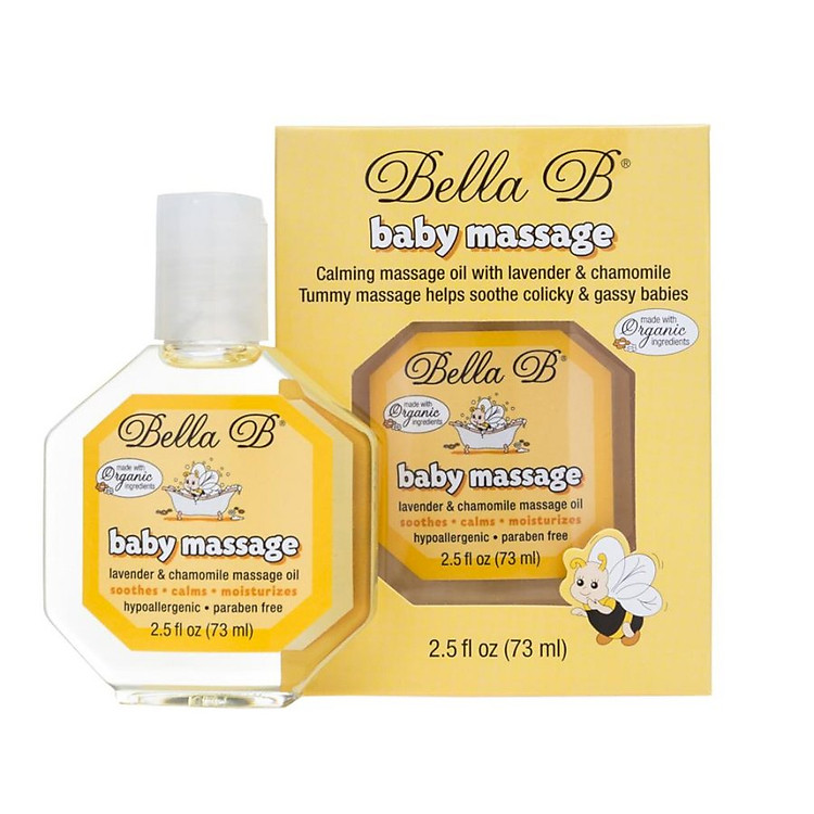 Dầu massage organic cho bé Bella B