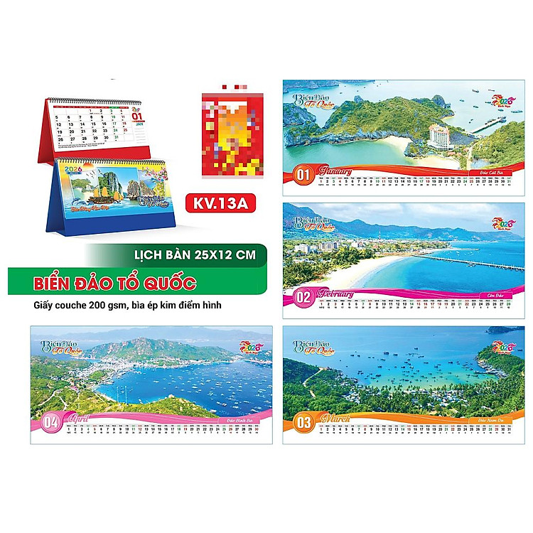 Lịch Để Bàn 2026 Đế Chữ A - Ảnh 4