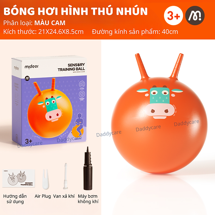 Mua Bóng hơi thú nhún Mideer màu cam Chính hãng Tiết kiệm - Hình ảnh 3