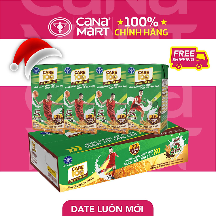 Mua tại Tiki: Thùng sữa Nutricare Care 100 Active 110ml Chính hãng, giá tốt