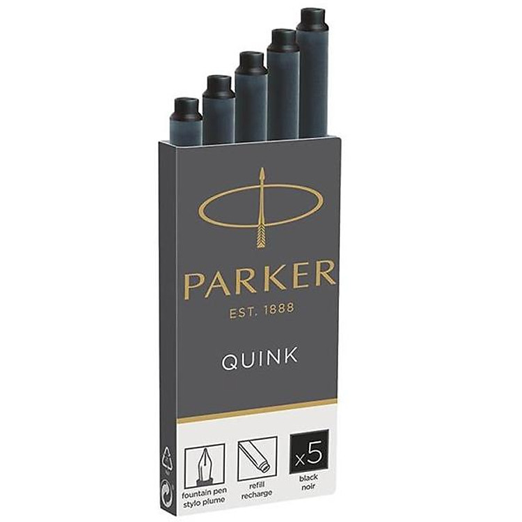 Hộp 5 Ống Mực Parker 1950382 (Mực đen)