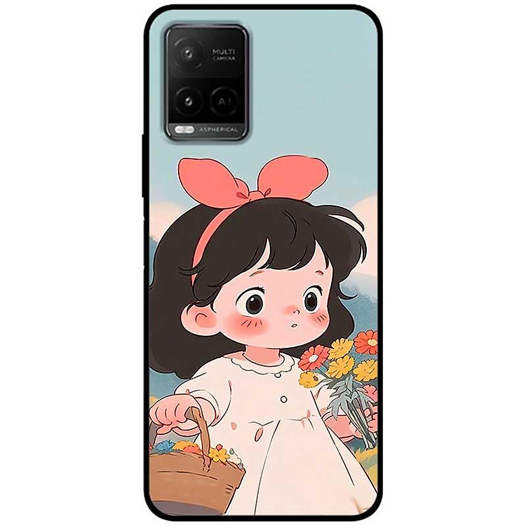 Ốp lưng cho Vivo Y12s - Y20 - Y20s - Y21 - Y21s - Y33s - Y33T - Cô Gái Nơ Hồng - Hàng Chính Hãng