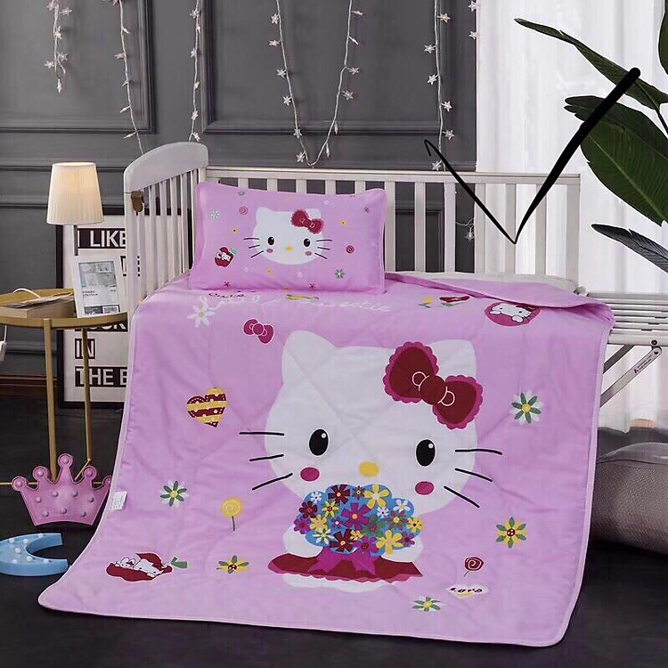 Bộ Chăn Gối Cho Bé Đến Trường - Chất Cottong 100%