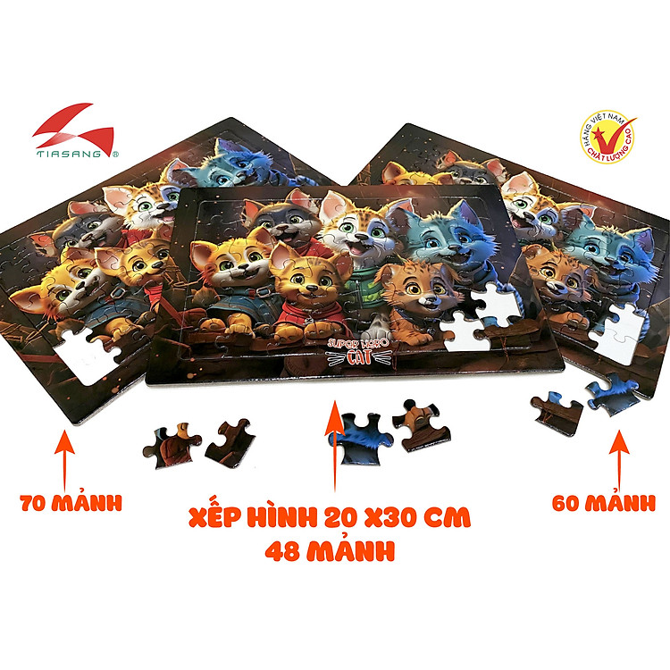 Tìm mua tại Avakids: Xếp hình Super Hero Cat 48 mảnh - Ngập tràn khuyến mãi