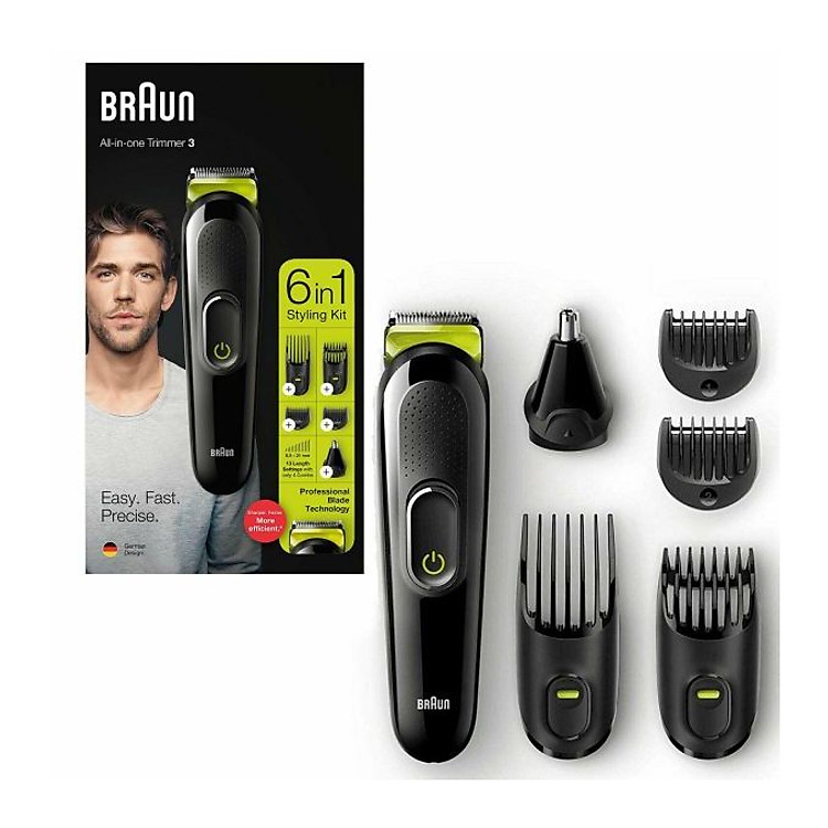 Tông đơ cắt tóc, cạo râu 6 in1 Braun MGK3221 – hàng nội địa Đức Hàng Chính Hãng