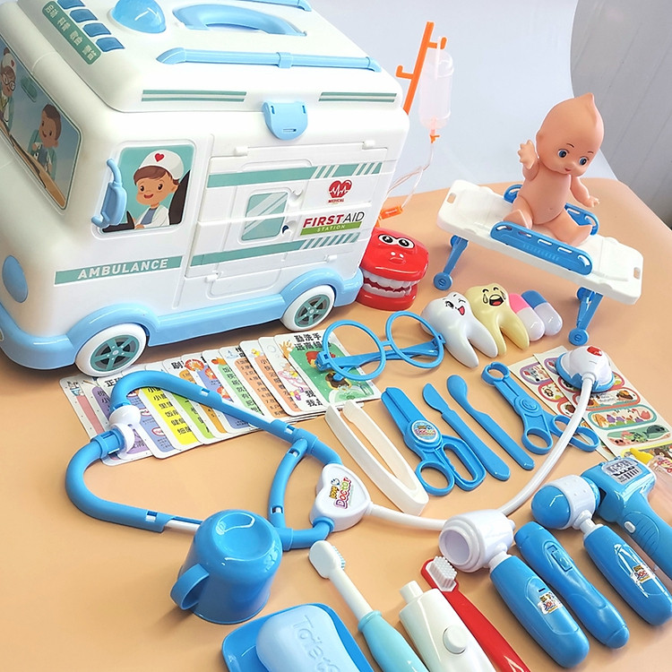 Đồ Chơi Bác Sĩ 30pcs Xe Cứu Thương Chính hãng Ưu đãi - Hình ảnh 3
