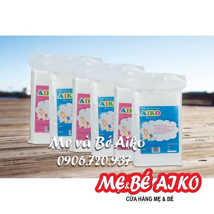 Mua COMBO 6 GÓI KHĂN VẢI KHÔ AIKO Giá tốt