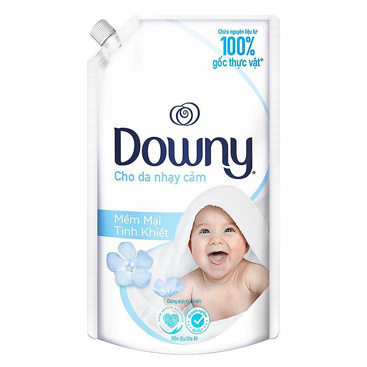 Nước Xả Vải Em Bé Downy Mềm Mại Tinh Khiết Túi 1.6L - 4902430826242
