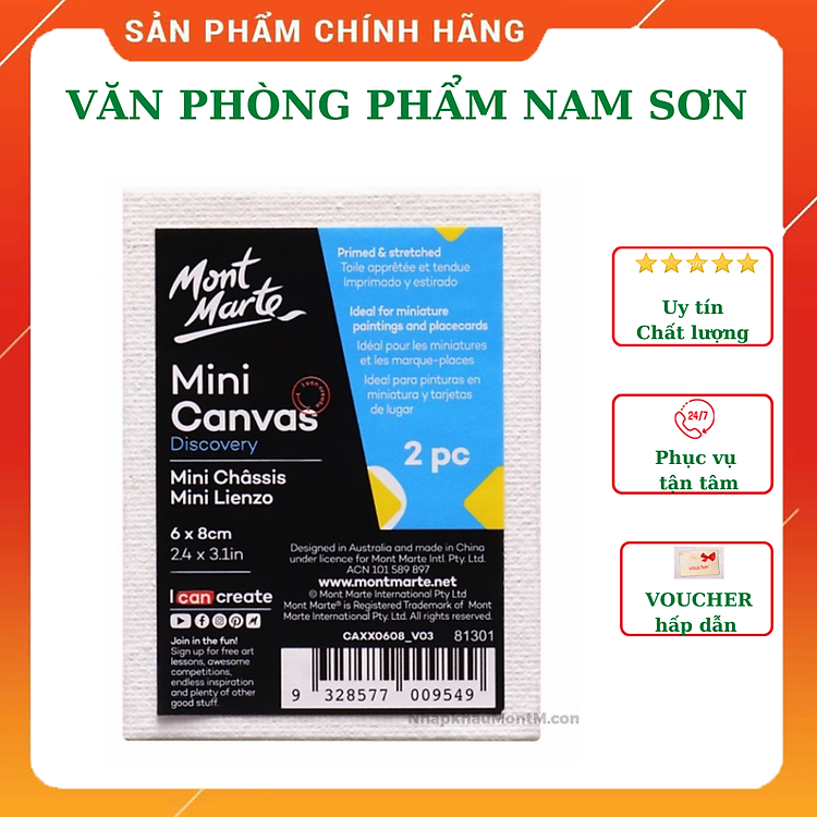 Canvas Vẽ Tranh MONT MARTE Mini (6x8cm)