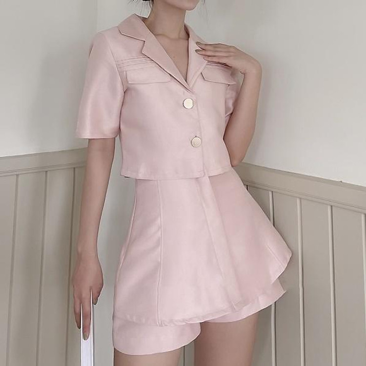 Set Áo Vest Chân Váy Ngắn -K791