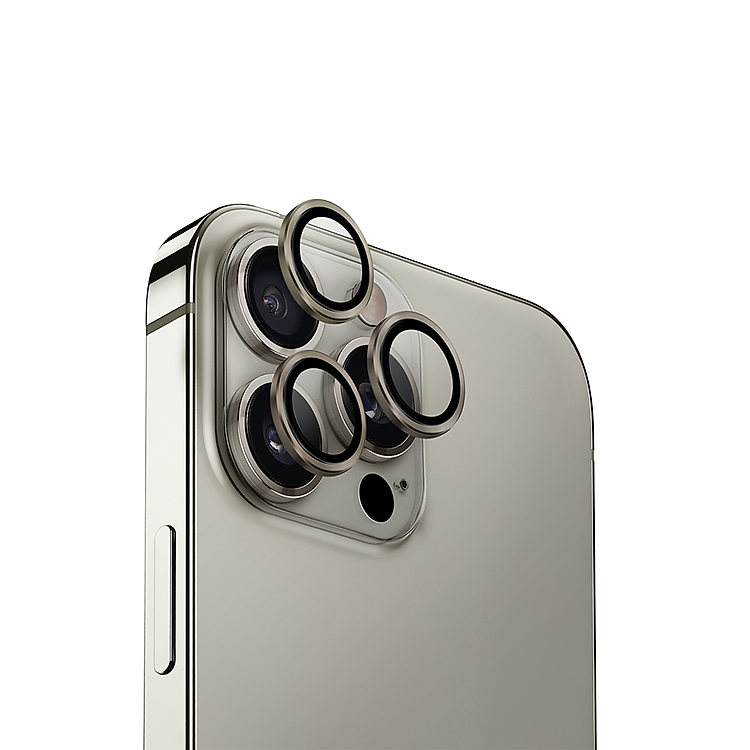 Kính Cường Lực Bảo Vệ Camera Lens Cho iPhone 16 Promax/ iPhone 16 Pro , UNIQ OPTIX Aluminium_ Hàng chính hãng