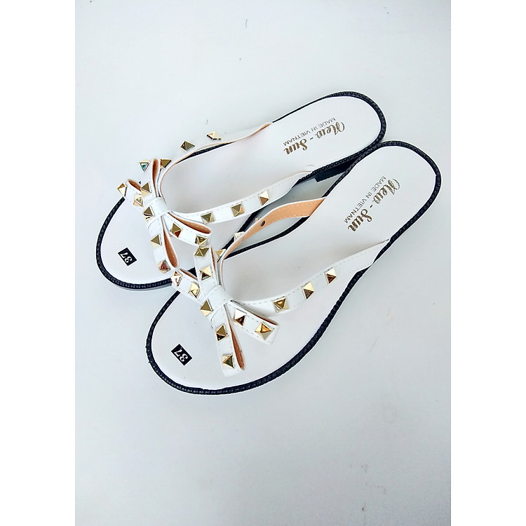 Dép kẹp nữ nơ đinh