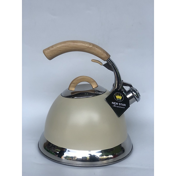 Ấm inox đun bếp từ có còi New Star Romance WK1802