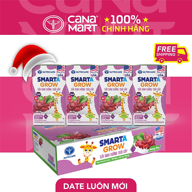 Tham Khảo tại ConCung: Sữa dinh dưỡng Smarta Grow Nho 110ml Chất lượng , nhận ngay nhiều Ưu đãi