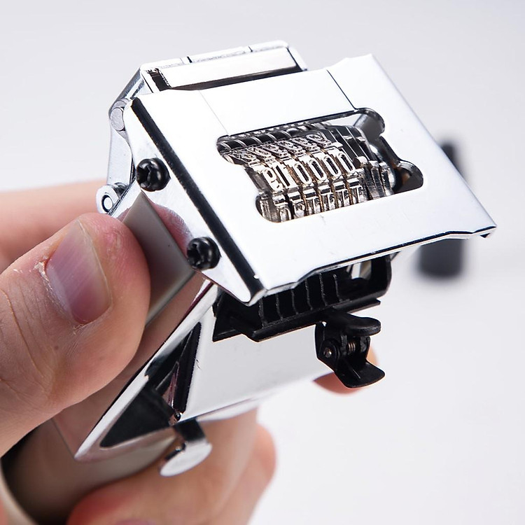 Dấu nhảy kim loại 6 số Deli (1 chiếc) - Ảnh 2