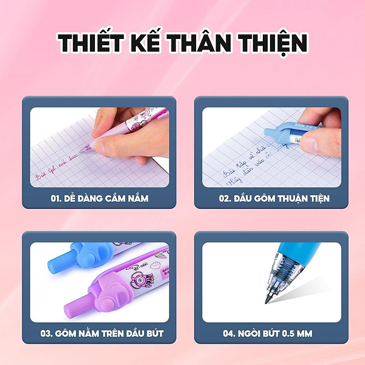 Bút Gel Xóa Được Mondee 0.5 mm (20 chiếc) - Ảnh 5