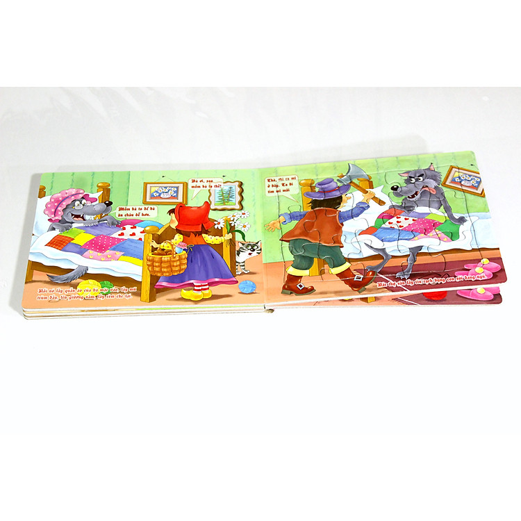 Sách xếp hình Tia Sáng - Cô bé quàng khăn đỏ Chính hãng Giá rẻ - Hình ảnh 4