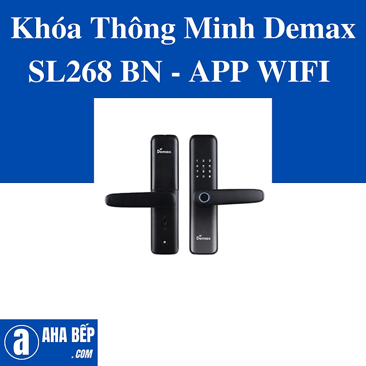 Khóa Thông Minh Demax SL268 BN - APP WIFI . Hàng Chính Hãng