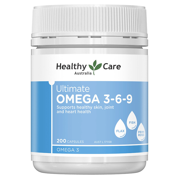 Viên uống hỗ trợ tim mạch và huyết áp Healthy Care Ultimate Omega 369 Úc mẫu mới phân phối chính hãng tại VN