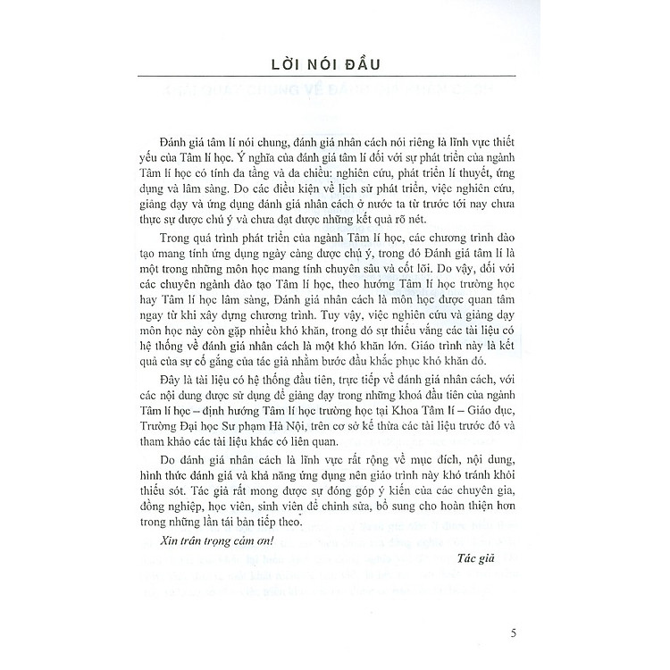 Giáo Trình Đánh Giá Nhân Cách - Ảnh 4
