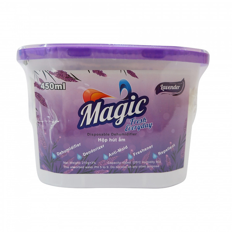Hộp hút ẩm oải hương Magic