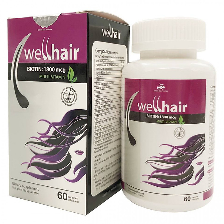 Wellhair - Ngăn rụng tóc, kích thích mọc tóc nhập khẩu từ Mỹ