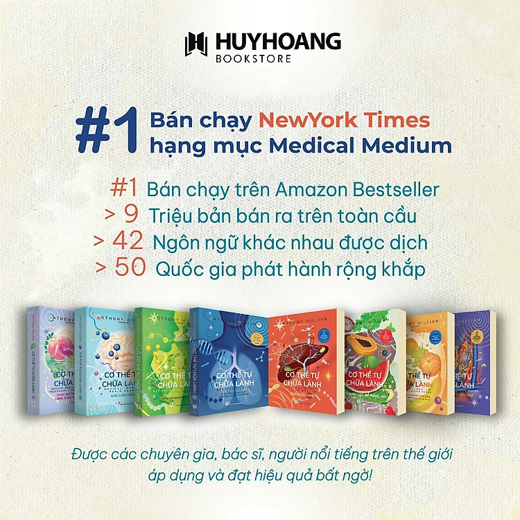 Combo 8 cuốn: Cơ Thể Tự Chữa Lành - Huy Hoàng - 2024