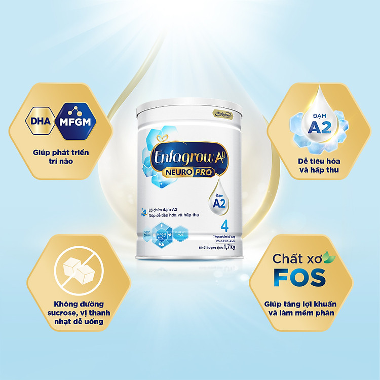 Sữa bột Enfagrow A2 Neuro Pro 4 - 1.7kg Hàng chuẩn Giá tốt - Hình ảnh 3