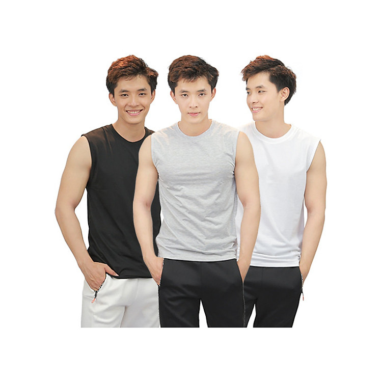 Bộ 3 áo thun body ba lỗ nam