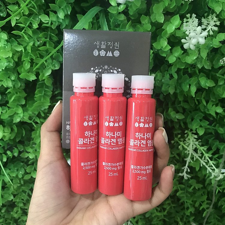 Nước Uống Collagen Hàn Quốc – Hanami Collagen Ampoule 25ml * 3 bottle