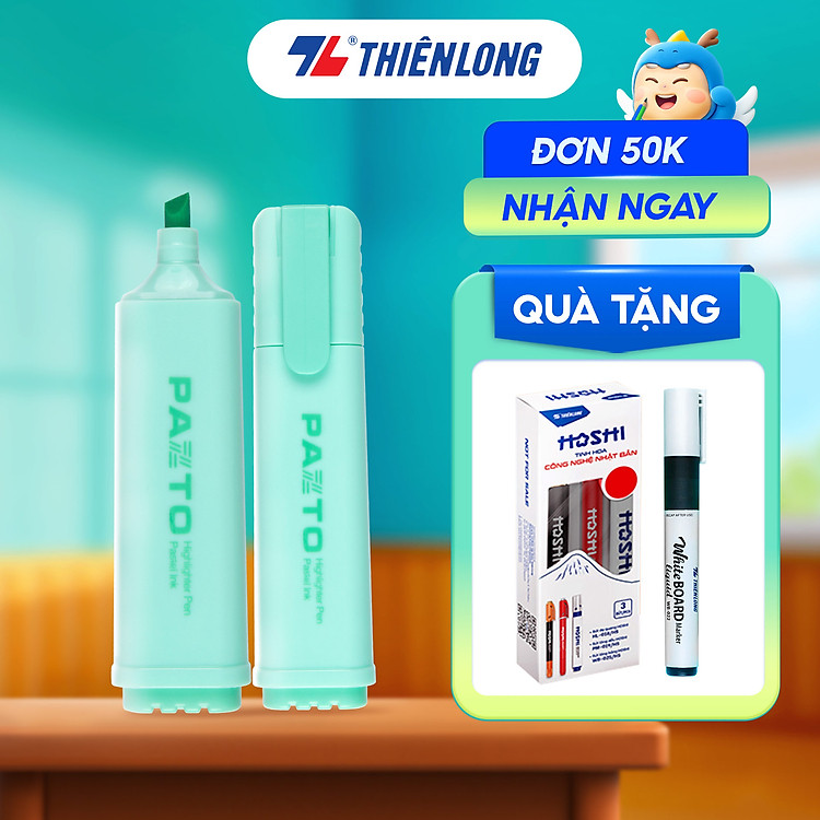Bút Dạ Quang Pastel Thiên Long FO-HL009 (Mực Tím)