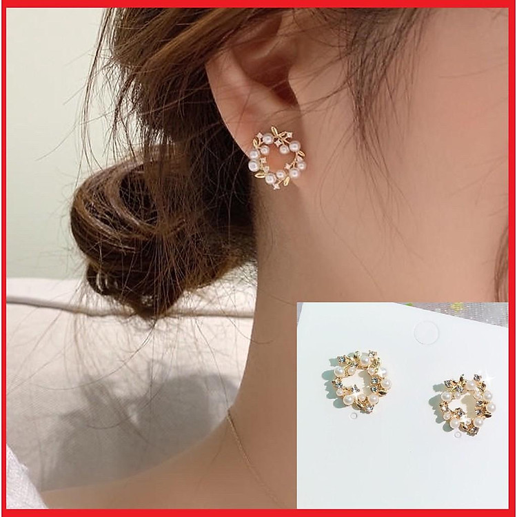 BÔNG TAI TRÒN DỄ THƯƠNG NỮ TÍNH TRANG SỨC NO.93 HOA TAI NỮ XINH ĐẸP ht62