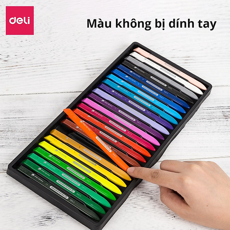 Bút Sáp Màu Deli (12 màu) - Ảnh 3